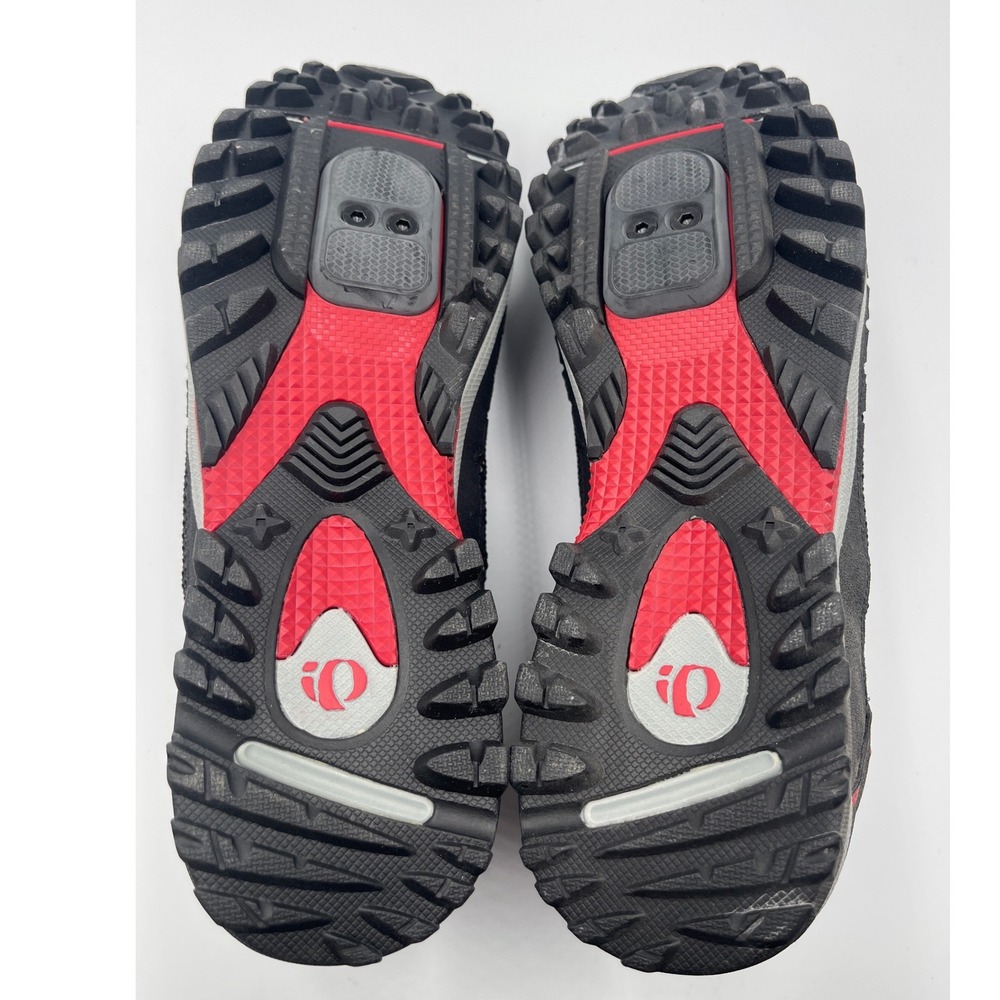 Pearl Izumi X-Alp Seek Mens 11.5 EU 46 MTB Cycling Shoes Black Red SPD 5729 - Picture 2 of 12